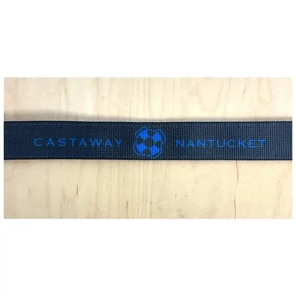 Castaway Nantucket Men's Patriotic Flag Tan and Leather Belt Size‎ 42